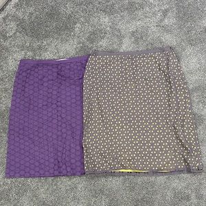 Boden Skirts 1 Purple 1 Gray/Lime